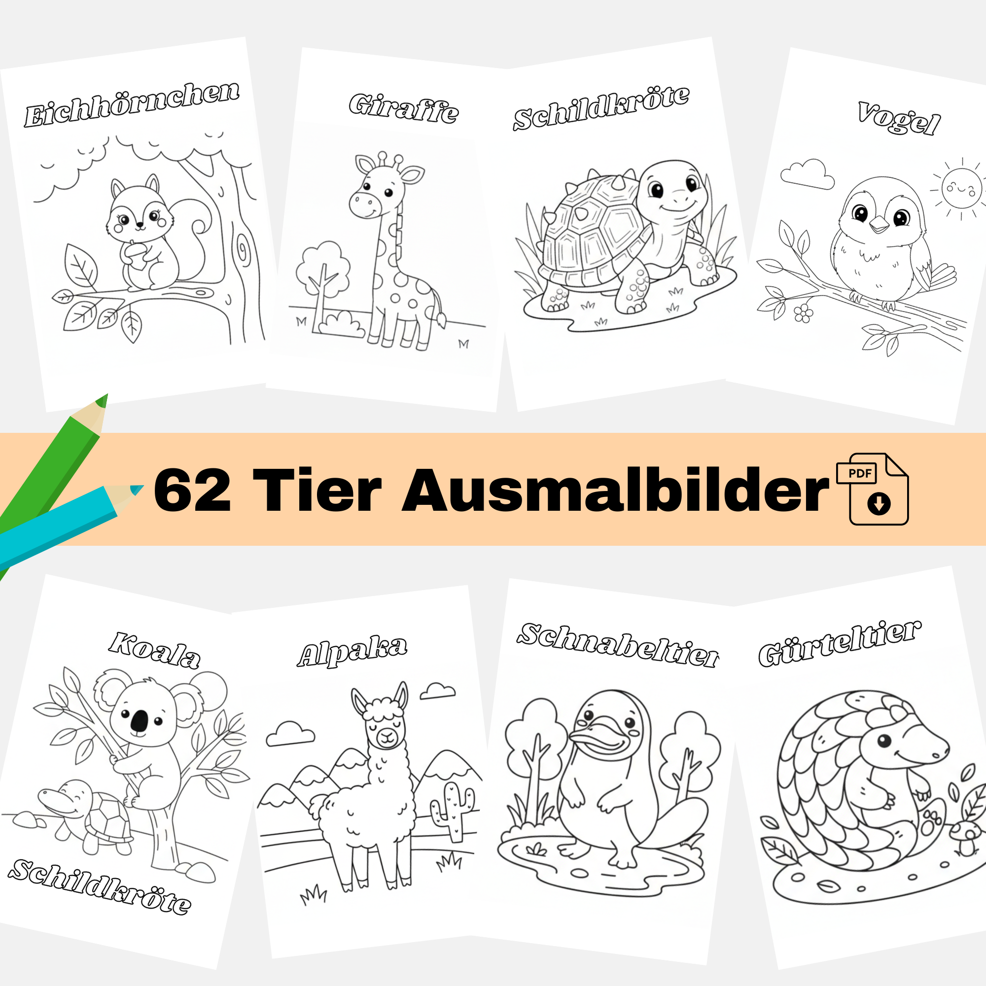 Malbuch „Wunderbare Tierwelt“