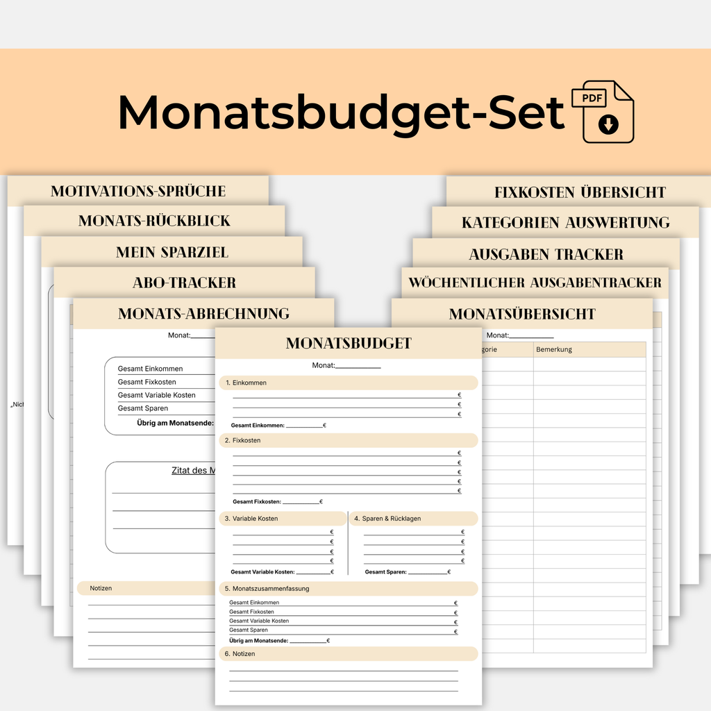 Monatsbudget-Planer