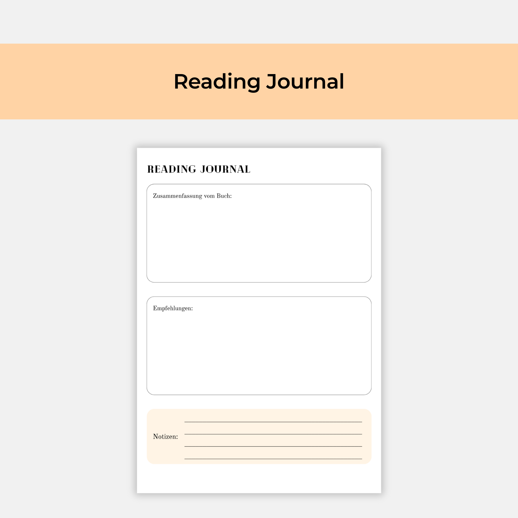 Reading Journal