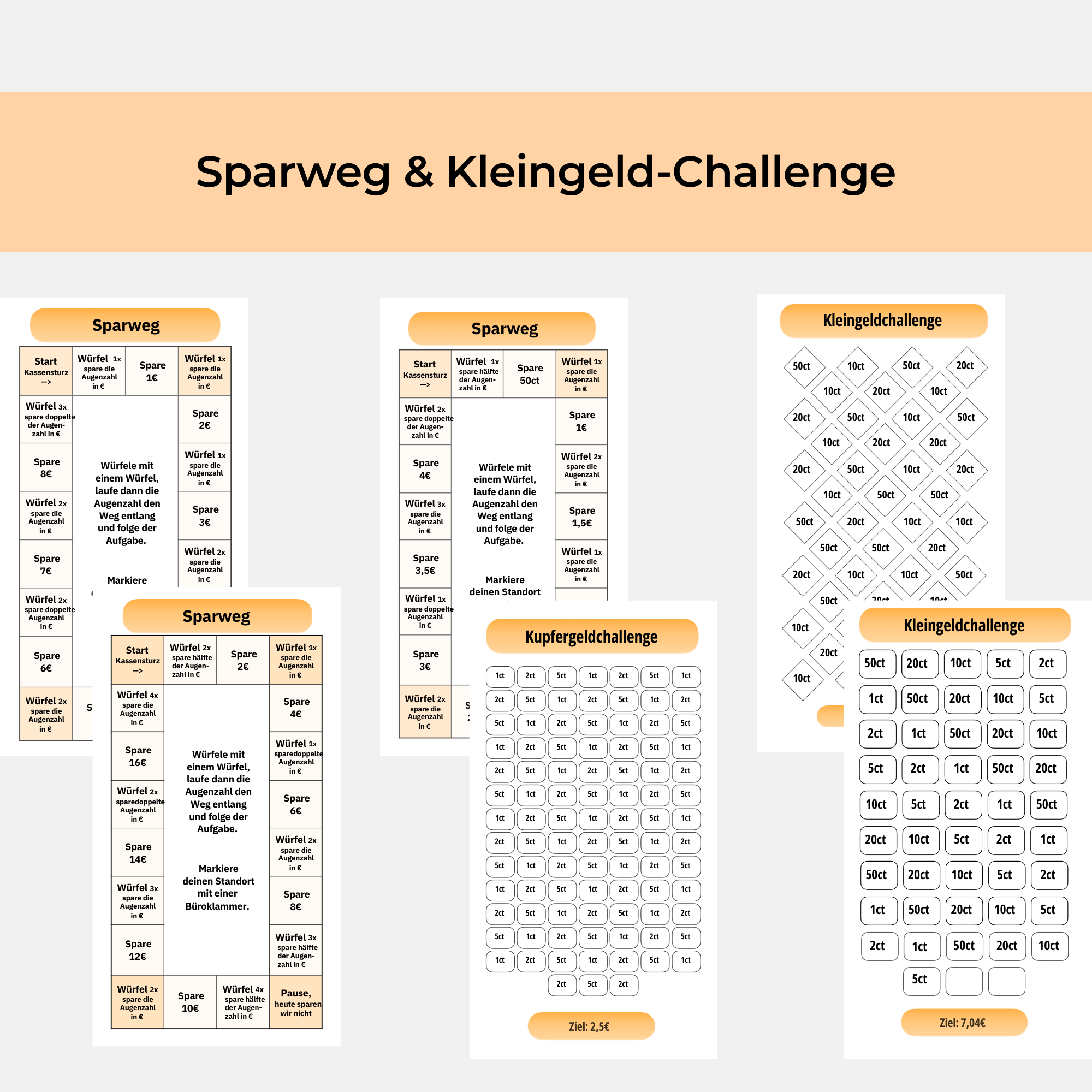 Großes Spar-Challenge Set