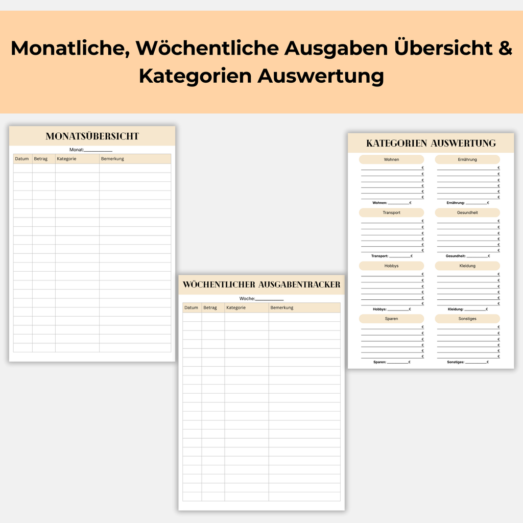 Monatsbudget-Planer