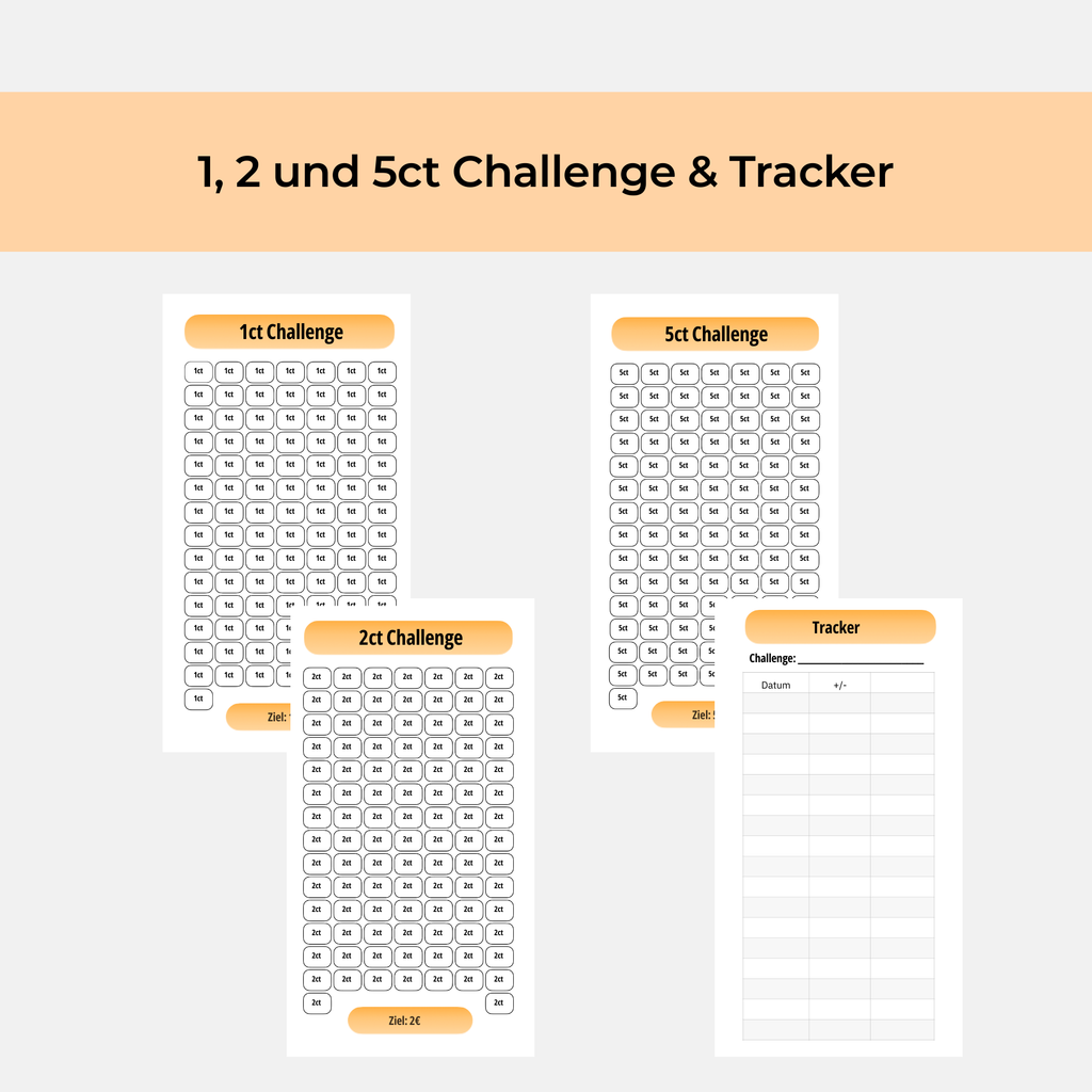 Münzen & Scheine Spar-Challenge