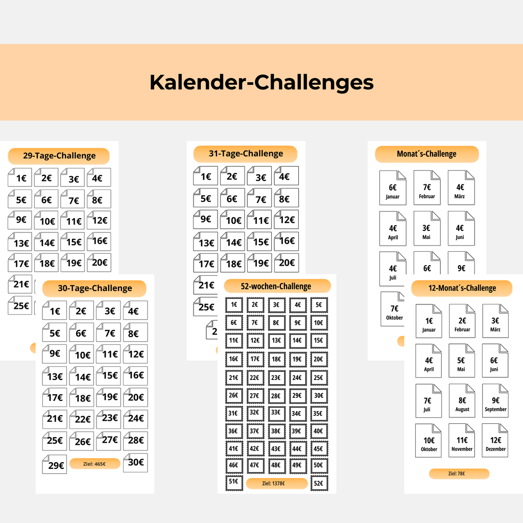 Großes Spar-Challenge Set