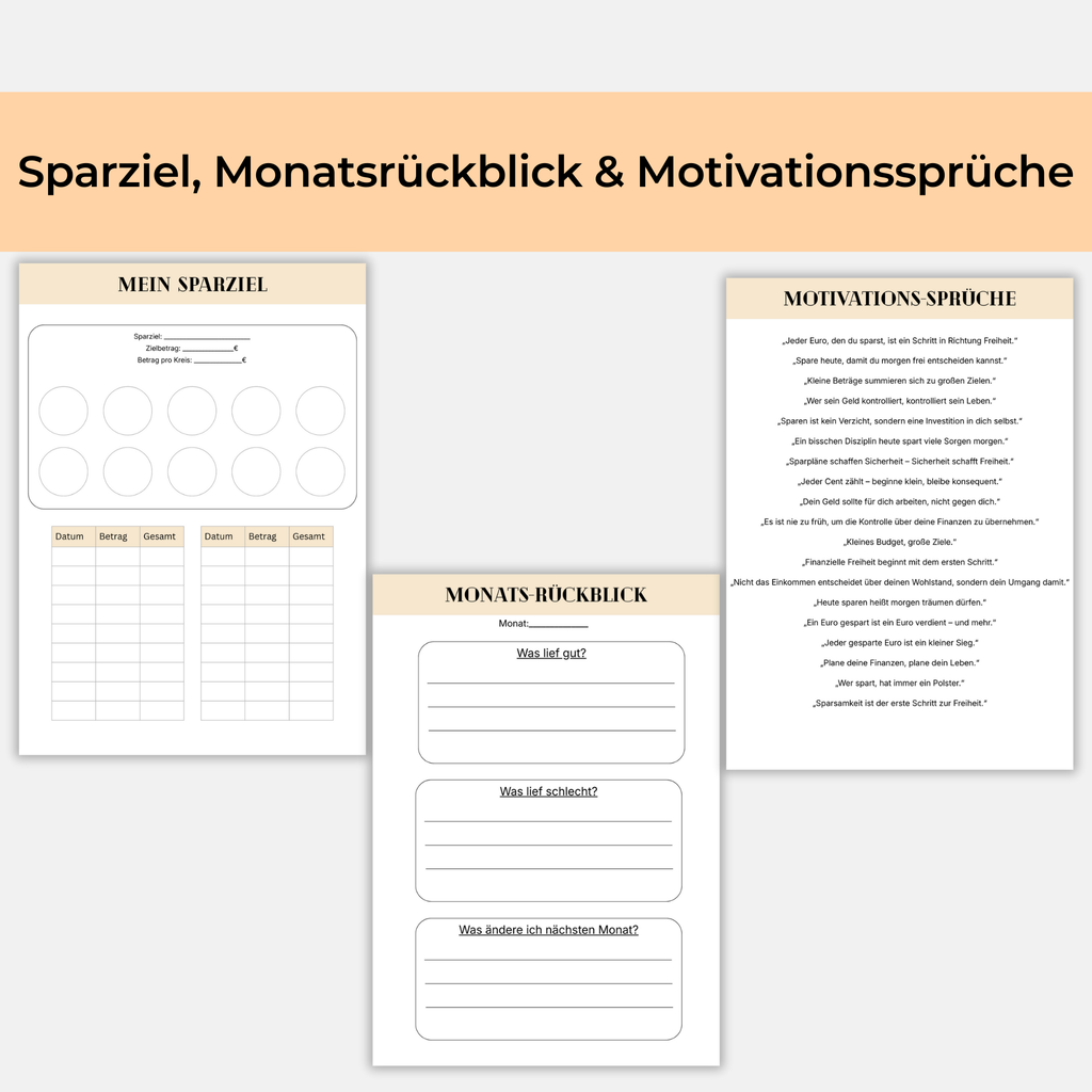 Monatsbudget-Planer