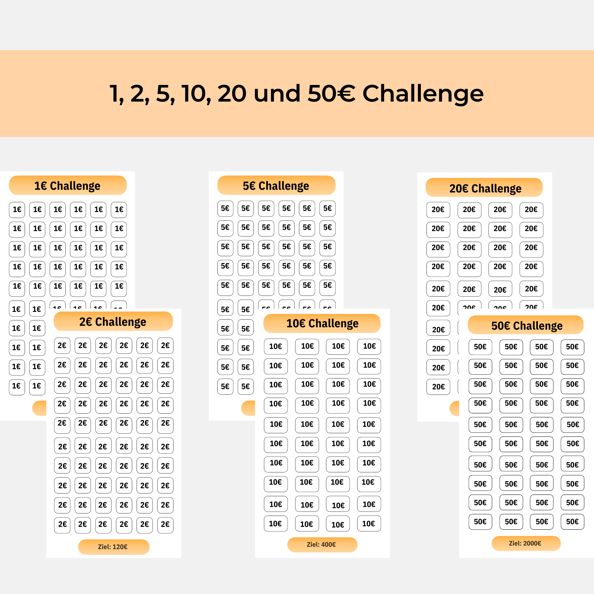 Großes Spar-Challenge Set